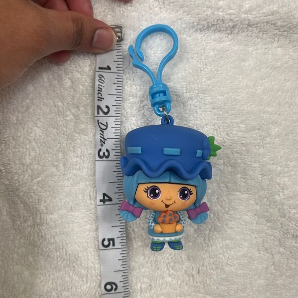 Strawberry Shortcake CheeBee Blueberry Muffin bag clip Keychain Collectible - Picture 5 of 5